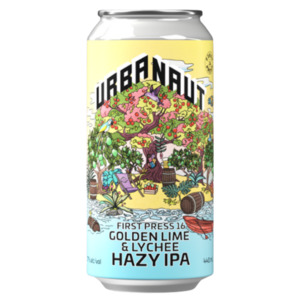 Urbanaut First Press 16 Golden Lime & Lychee Hazy IPA 440mL