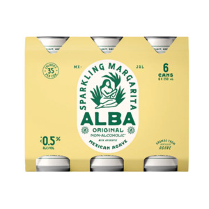 Alba Non Alcoholic Sparkling Margarita 6x250mL