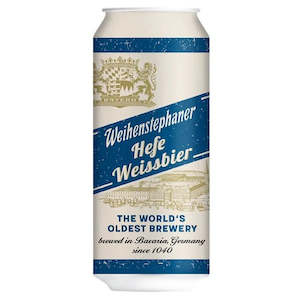 Wheat Beer: Weihenstephaner Hefeweissbier 500ml Can