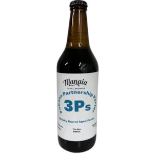 Manaia Three Ps Whisky Barrel Aged Porter 500ml