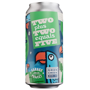 Double Ipa: Garage Project Two Plus Two Equals Five Triple Hazy IPA 440ml