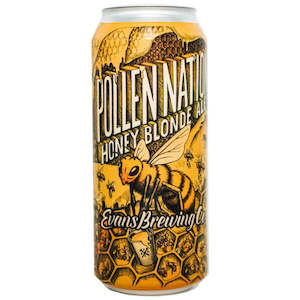 Blonde Beer: Evans Pollen Nation Honey Blonde Ale 473ml
