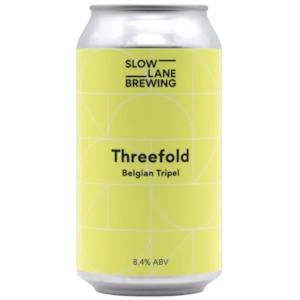 Tripel: Slow Lane Brewing Threefold Belgian Tripel 375ml