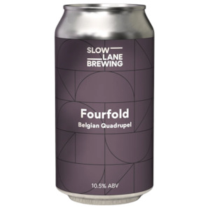Quad: Slow Lane Brewing Fourfold Belgian Quad 375ml