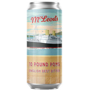English Ale: Mcleods 10 Pound Poms English Bitter 440ml