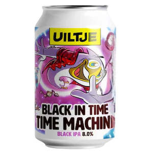 Craft Beer From The Netherlands: Uiltje Black In Time Time Machine Black IPA 330ml