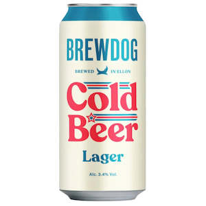 Brewdog Cold Beer Lager 440ml BB 04/09/25