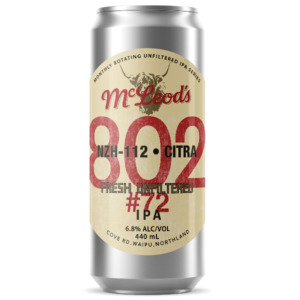 Mcleod's 802 #72 Unfiltered Hazy IPA 440ml