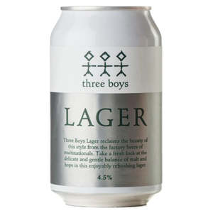Lager: Three Boys Lager 330ml
