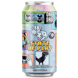 Double Ipa: One Drop Brewing State Of Play Cali IPA 440ml