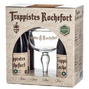 Mixed Cases Gift Packs: Rochefort 4x330ml + Glass Giftset