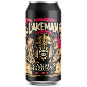 Double Ipa: Lakeman Maximus Hazius XI Triple Hazy IPA 440ml