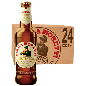Lager: Birra Moretti Lager 24x330ml