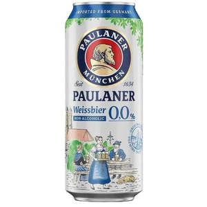 Paulaner Weissbier Non-Alcoholic 0.0% 500ml Can