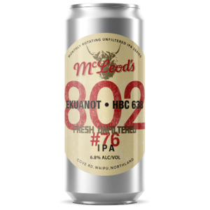 Mcleod's 802 #76 Unfiltered Hazy IPA 440ml