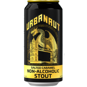 Dark Beer: Urbanaut Salted Caramel Non Alcoholic Stout 440ml