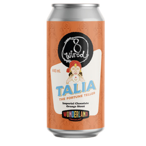 Dark Beer: 8 Wired Talia Chocolate Orange Imperial Stout 440ml