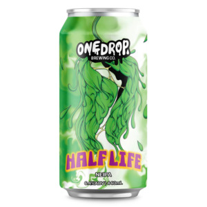 Hazy Ipa: One Drop Brewing Half Life New England IPA 440ml