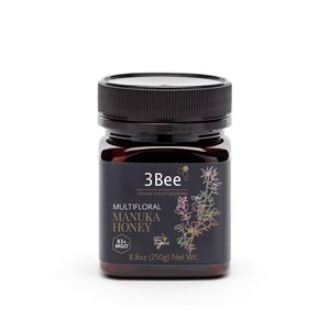 Products: Multifloral Mānuka Honey 83+MGO - 250gm - 3Bee - 3Bee
