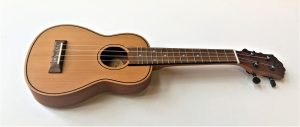 Misc. Instruments: Fzone FZU D30 Soprano Travel ukulele with bag. Solid Top