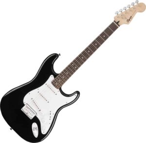 Guitars: Squier Strat. by Fender in Black