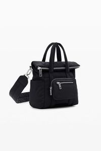Desigual Black Multi-Position Nylon Backpack