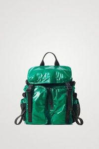 Desigual Backpack Beija Flor: Desigual Green Big Padded Backpack