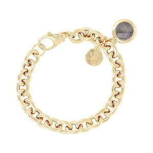 Products: Bronzallure Golden Grey Quartz Belcher Bracelet