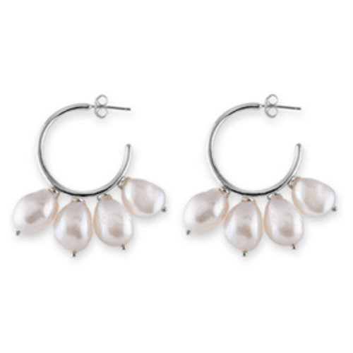 Bianc FWP Hoop Earring Silver