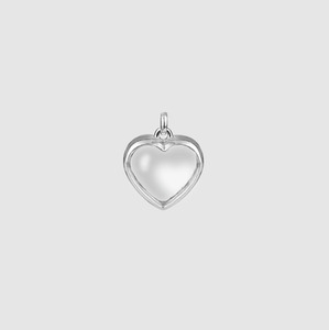 Stow Medium Heart Locket Silver