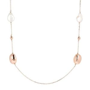 Products: Bronzallure Maxima Baroque White Pearl Necklace