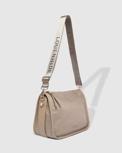 Louenhide Milan Nylon Crossbody Bag Beige