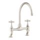 Traditional Kitchen Bridge Mixer Tap -  Cross Handles