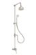 Heritage Exposed Shower System Arm Rose Diverter & Handshower - Porcelain Lever