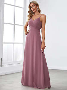 Pink Bridesmaids Dresses: Tabitha Sleeveless Evening Dress