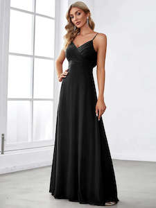 Black Bridesmaids Dresses: Tabitha Sleeveless Evening Dress