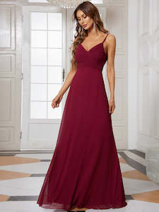 Red Bridesmaids Dresses: Tabitha Sleeveless Evening Dress