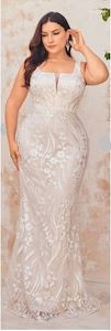 Simple White Wedding Dresses: Ana Lace wedding dress