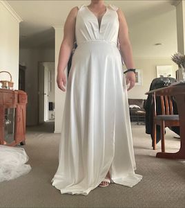 Simple White Wedding Dresses: Rima LAV Regina Wedding Dress