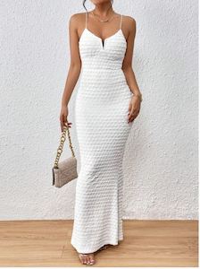 Ball Evening Dresses White: Mermaid Hem Cami Dress