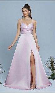 Ball Dresses: Tilly Pink satin dress