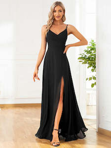 Black Bridesmaids Dresses: Abbey Chiffon Bridesmaid Dress