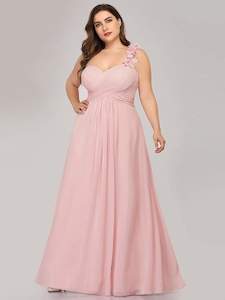 Plus Size Dresses Pink: Gemma One Shoulder Bridesmaid Dress