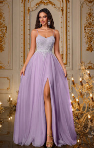 Ball Dresses: Tahlia Lilac prom dress