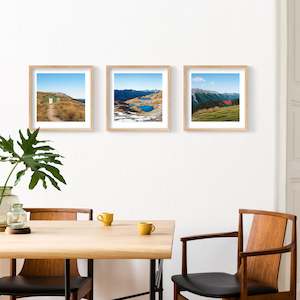 Nelson Prints: Set of 3 - Petite Prints - Nelson, NZ - Framed in raw oak
