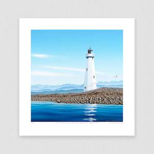 Nelson Prints: Misty Mountains Behind the Nelson Lighthouse 150