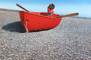 Nelson Prints: Red Dinghy 40