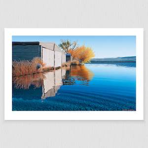 South Island Prints: Lake Alexandrina Boatsheds 150