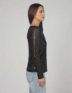 Stella Gemma: STELLA + GEMMA Odessa Sequin Top