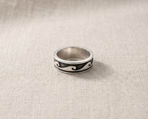 Sterling Silver Wave Ring